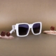 عینک آفتابی قاب سفید | فروشگاه بدلیجات کلاسیک